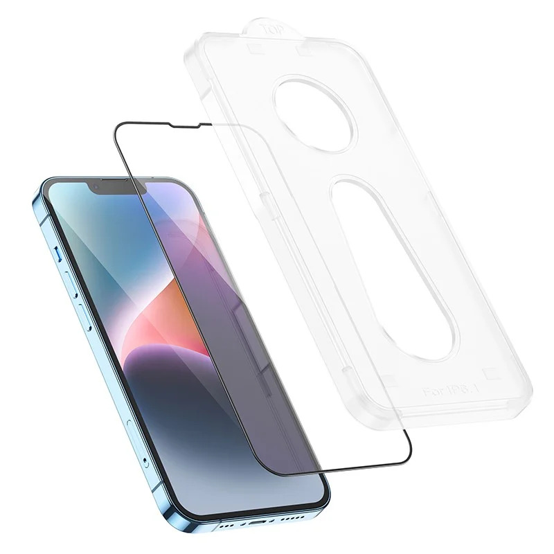 Tempered Glass Hoco A33 9Η Full Screen Protection 0.33mm Apple iPhone 14 Plus/13 Pro Max με Οδηγό Εύκολης Τοποθέτησης Tempered Glass Hoco A33 9Η Full Screen Protection 0.33mm Apple iPhone 14 Plus/13 Pro Max με Οδηγό Εύκολης Τοποθέτησης
