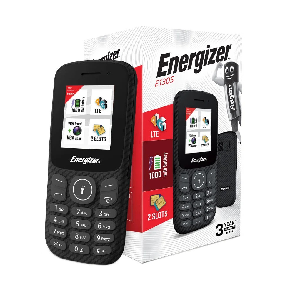 Energizer Energy E130S 4G Dual Sim 1.77" 1000 mAh, Bluetooth, Camera Μαύρο Energizer Energy E130S 4G Dual Sim 1.77" 1000 mAh, Bluetooth, Camera Μαύρο