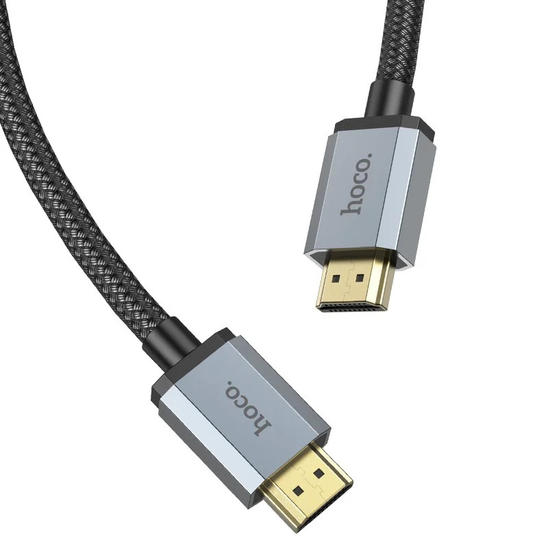 Καλώδιο σύνδεσης HDMI Hoco US03 HDMI 2.1 σε 8K 60Hz Ultra HD 48Gbps Μαύρο 1m Braided Καλώδιο σύνδεσης HDMI Hoco US03 HDMI 2.1 σε 8K 60Hz Ultra HD 48Gbps Μαύρο 1m Braided
