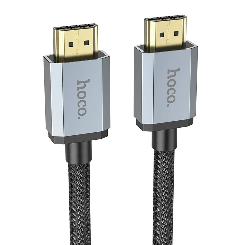 Καλώδιο σύνδεσης HDMI Hoco US03 HDMI 2.0 σε 4K 60Hz HD 18Gbps Μαύρο 1m Braided Καλώδιο σύνδεσης HDMI Hoco US03 HDMI 2.0 σε 4K 60Hz HD 18Gbps Μαύρο 1m Braided