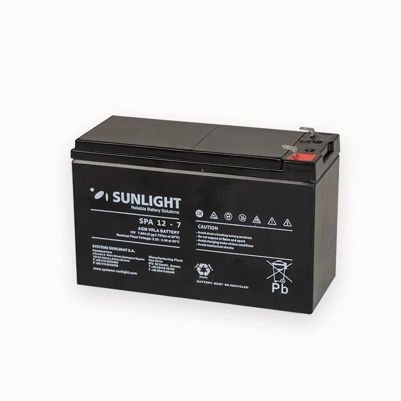 Μπαταρία Sunlight VRLA AGM (12V 7Ah) 2.05kg 151mm x 65mm x 94mm Μπαταρία Sunlight VRLA AGM (12V 7Ah) 2.05kg 151mm x 65mm x 94mm