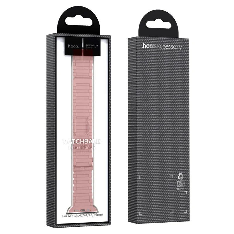 Watchband Hoco WA06 Flexible Military Pattern 42/44/45/49mm για Apple Watch 1/2/3/4/5/6/7/8/SE/Ultra Ροζ Μωβ Silicon Band Watchband Hoco WA06 Flexible Military Pattern 42/44/45/49mm για Apple Watch 1/2/3/4/5/6/7/8/SE/Ultra Ροζ Μωβ Silicon Band