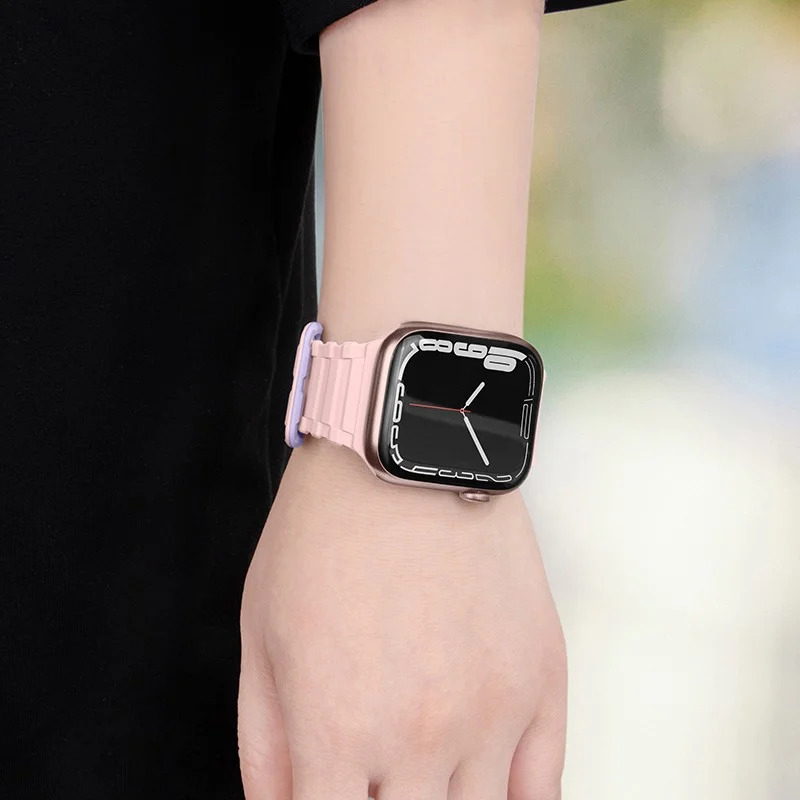 Watchband Hoco WA06 Flexible Military Pattern 42/44/45/49mm για Apple Watch 1/2/3/4/5/6/7/8/SE/Ultra Ροζ Μωβ Silicon Band Watchband Hoco WA06 Flexible Military Pattern 42/44/45/49mm για Apple Watch 1/2/3/4/5/6/7/8/SE/Ultra Ροζ Μωβ Silicon Band