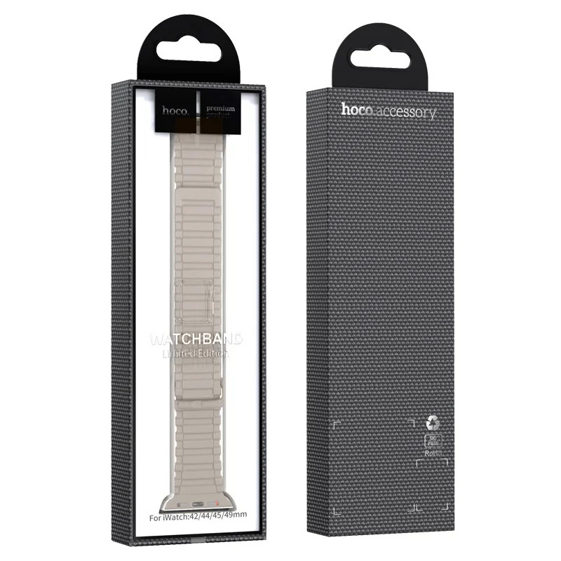 Watchband Hoco WA06 Flexible Military Pattern 42/44/45/49mm για Apple Watch 1/2/3/4/5/6/7/8/SE/Ultra Starlight Orange Silicon Band Watchband Hoco WA06 Flexible Military Pattern 42/44/45/49mm για Apple Watch 1/2/3/4/5/6/7/8/SE/Ultra Starlight Orange Silicon Band