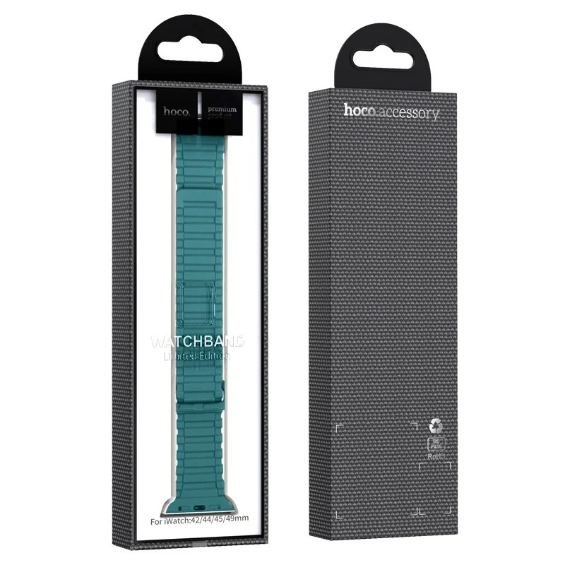 Watchband Hoco WA06 Flexible Military Pattern 42/44/45/49mm για Apple Watch 1/2/3/4/5/6/7/8/SE/Ultra Green Shirt Grey Silicon Band Watchband Hoco WA06 Flexible Military Pattern 42/44/45/49mm για Apple Watch 1/2/3/4/5/6/7/8/SE/Ultra Green Shirt Grey Silicon Band