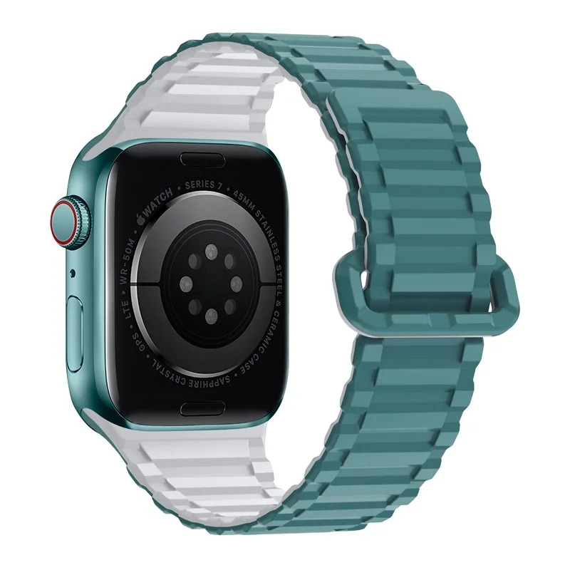 Watchband Hoco WA06 Flexible Military Pattern 42/44/45/49mm για Apple Watch 1/2/3/4/5/6/7/8/SE/Ultra Green Shirt Grey Silicon Band Watchband Hoco WA06 Flexible Military Pattern 42/44/45/49mm για Apple Watch 1/2/3/4/5/6/7/8/SE/Ultra Green Shirt Grey Silicon Band