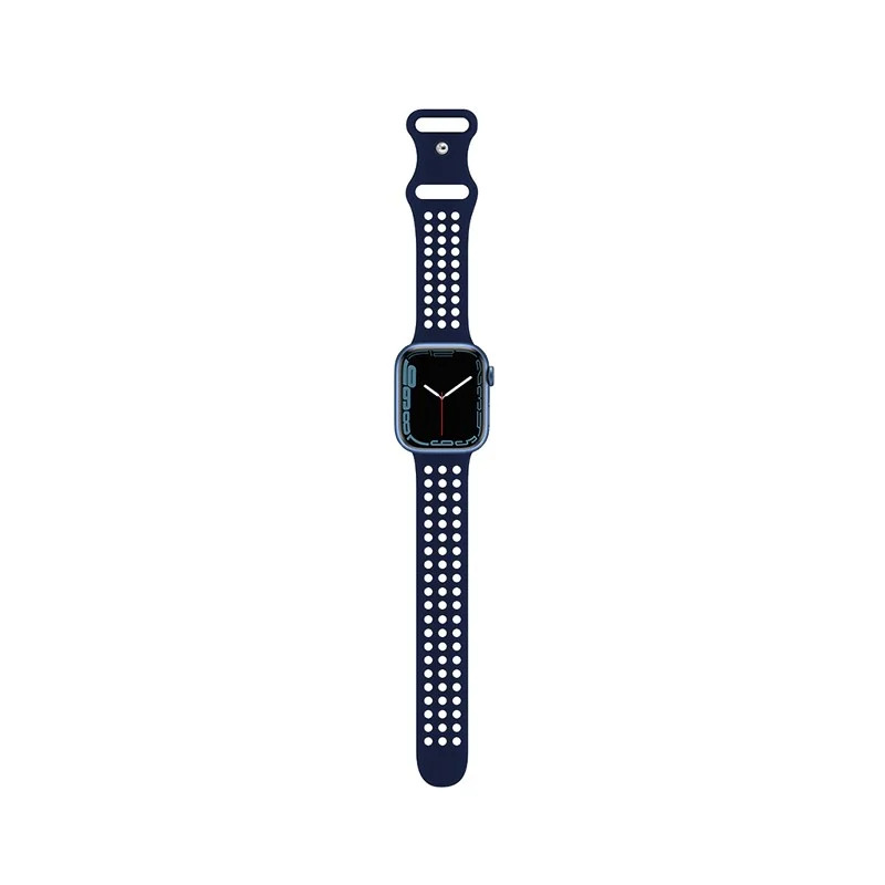 Watchband Hoco WA08 Flexible Honeycomb 38/40/41mm για Apple Watch 1/2/3/4/5/6/7/8/SE Evening Blue Silicon Band Watchband Hoco WA08 Flexible Honeycomb 38/40/41mm για Apple Watch 1/2/3/4/5/6/7/8/SE Evening Blue Silicon Band