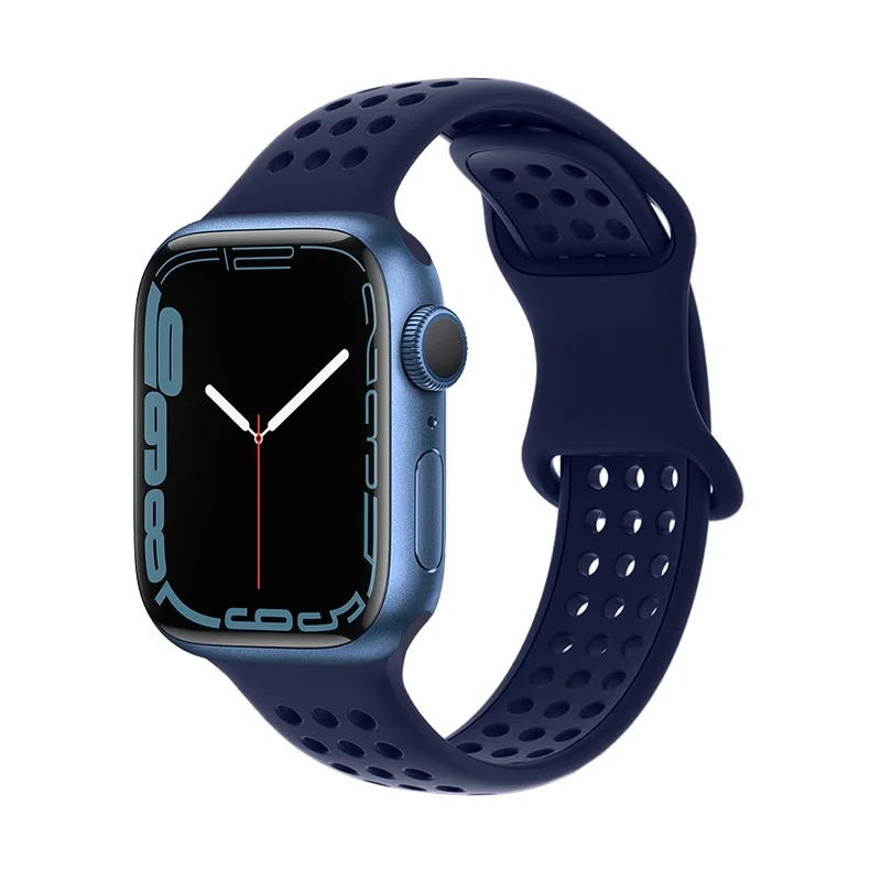 Watchband Hoco WA08 Flexible Honeycomb 38/40/41mm για Apple Watch 1/2/3/4/5/6/7/8/SE Evening Blue Silicon Band Watchband Hoco WA08 Flexible Honeycomb 38/40/41mm για Apple Watch 1/2/3/4/5/6/7/8/SE Evening Blue Silicon Band