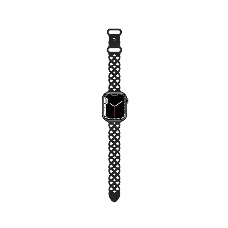 Watchband Hoco WA09 Flexible Rhombus Hollow 42/44/45/49mm για Apple Watch 1/2/3/4/5/6/7/8/SE/Ultra Μαύρο Silicon Band Watchband Hoco WA09 Flexible Rhombus Hollow 42/44/45/49mm για Apple Watch 1/2/3/4/5/6/7/8/SE/Ultra Μαύρο Silicon Band