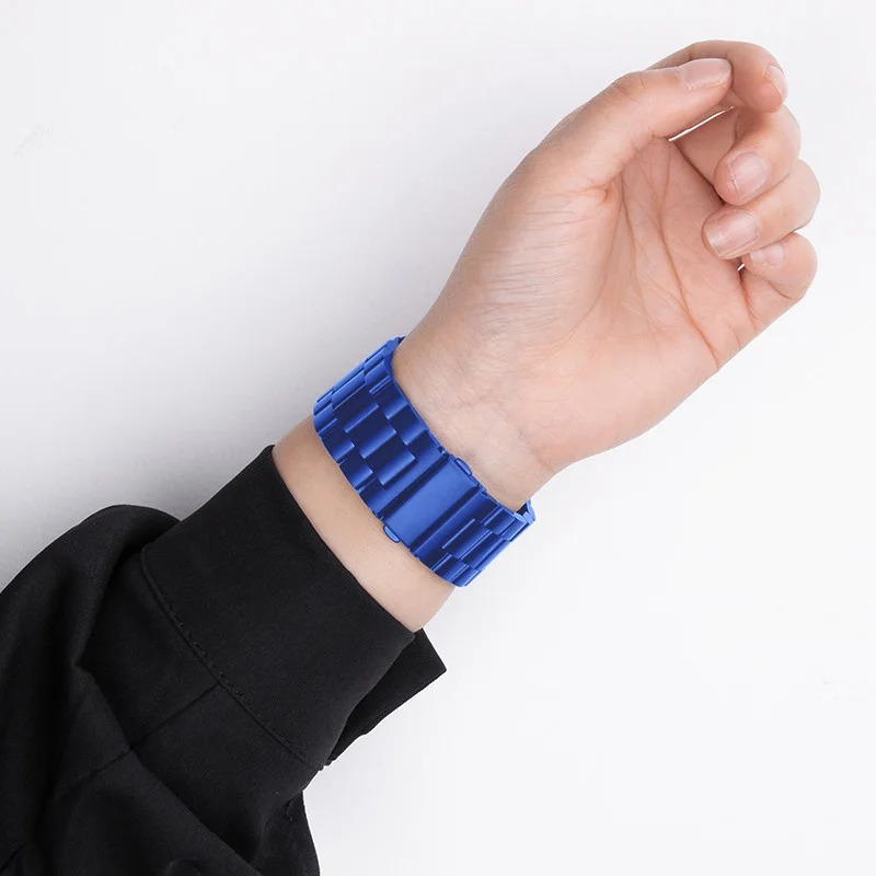 Watchband Hoco WA10 Grand series 38/40/41mm για Apple Watch 1/2/3/4/5/6/7/8/SE Stainless Steel Μπλε Watchband Hoco WA10 Grand series 38/40/41mm για Apple Watch 1/2/3/4/5/6/7/8/SE Stainless Steel Μπλε