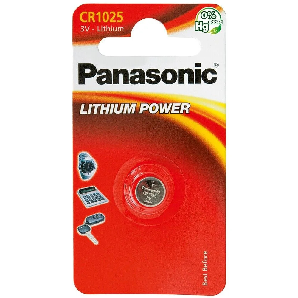 Buttoncell Lithium Power Panasonic CR1025 Τεμ. 1 Buttoncell Lithium Power Panasonic CR1025 Τεμ. 1