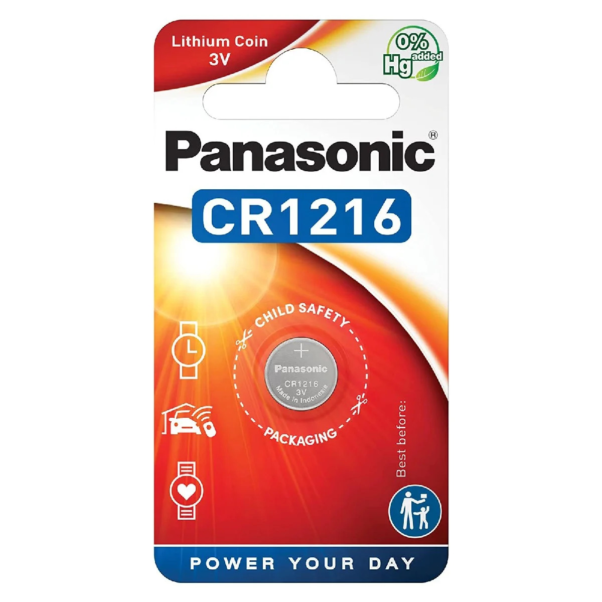 Buttoncell Lithium Coin Panasonic CR1216 Τεμ. 1 Buttoncell Lithium Coin Panasonic CR1216 Τεμ. 1