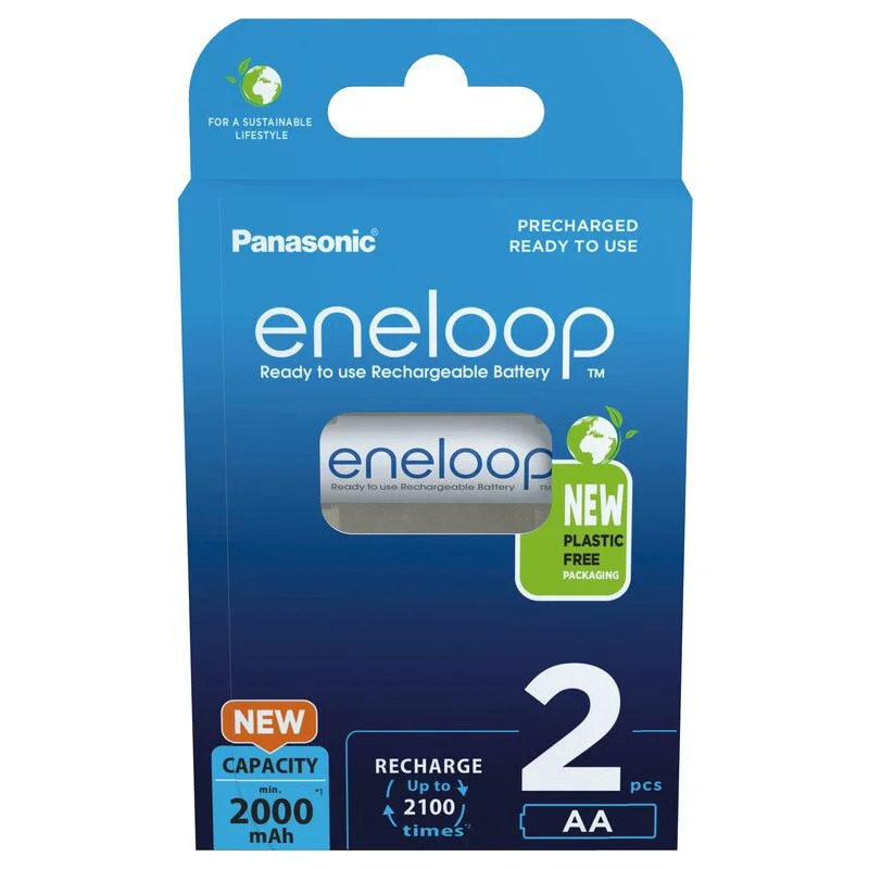 Μπαταρία Επαναφορτιζόμενη Panasonic Eneloop BK-3MCDE/2BE 2000 mAh size AA Ni-MH 1.2V Τεμ. 2 Μπαταρία Επαναφορτιζόμενη Panasonic Eneloop BK-3MCDE/2BE 2000 mAh size AA Ni-MH 1.2V Τεμ. 2