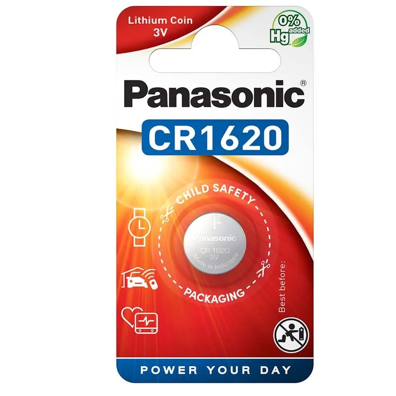 Buttoncell Lithium Panasonic CR1620 3V Τεμ. 1 Buttoncell Lithium Panasonic CR1620 3V Τεμ. 1
