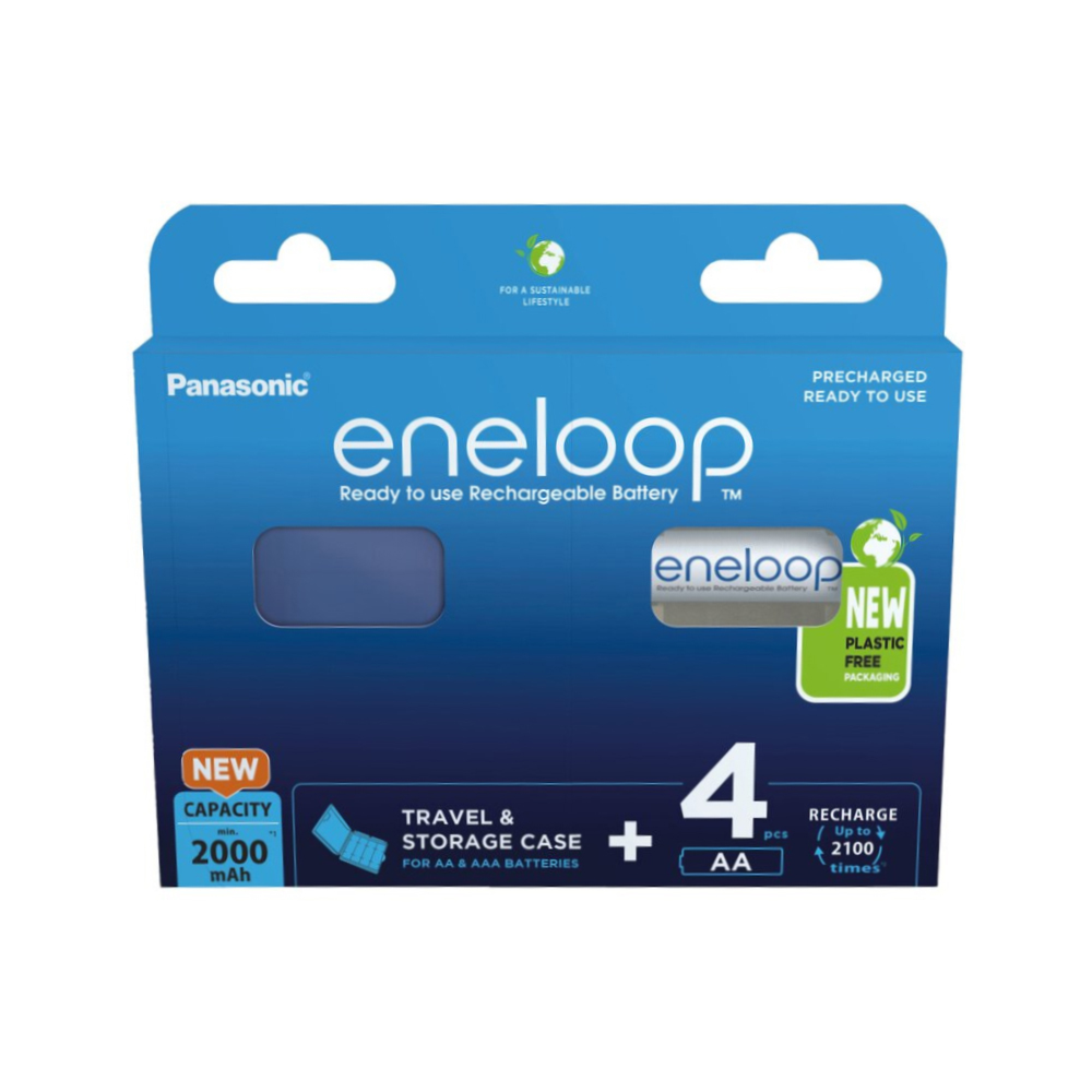 Μπαταρία Επαναφορτιζόμενη Panasonic eneloop BK-3MCDEC4BE 2000mAh size AA Ni-MH 1.2V Τεμ. 4 με κουτί αποθήκευσης Μπαταρία Επαναφορτιζόμενη Panasonic eneloop BK-3MCDEC4BE 2000mAh size AA Ni-MH 1.2V Τεμ. 4 με κουτί αποθήκευσης