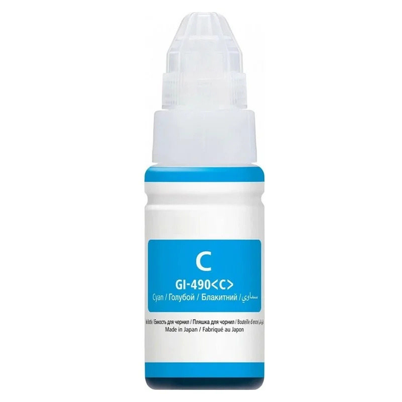 Μελάνι CANON Συμβατό GI-490 C (0664C001) 70ml Σελίδες:7000 Cyan για G1400, G2400, G3400 Μελάνι CANON Συμβατό GI-490 C (0664C001) 70ml Σελίδες:7000 Cyan για G1400, G2400, G3400