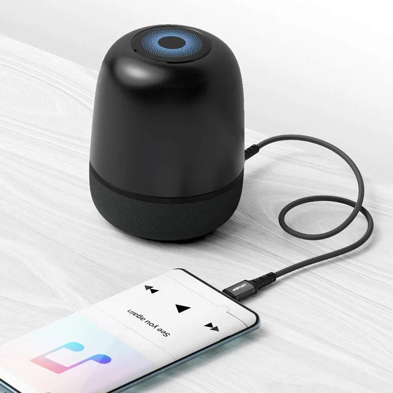 Καλώδιο σύνδεσης Acefast Μεταλλικό C1-08 USB-C σε 3.5mm Αρσενικό Braided Γκρι 1.2m Καλώδιο σύνδεσης Acefast Μεταλλικό C1-08 USB-C σε 3.5mm Αρσενικό Braided Γκρι 1.2m