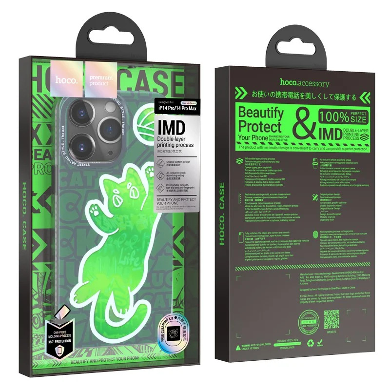 Θήκη Hoco Cool Me Series για Apple iPhone 14 Pro 3D Cat Θήκη Hoco Cool Me Series για Apple iPhone 14 Pro 3D Cat