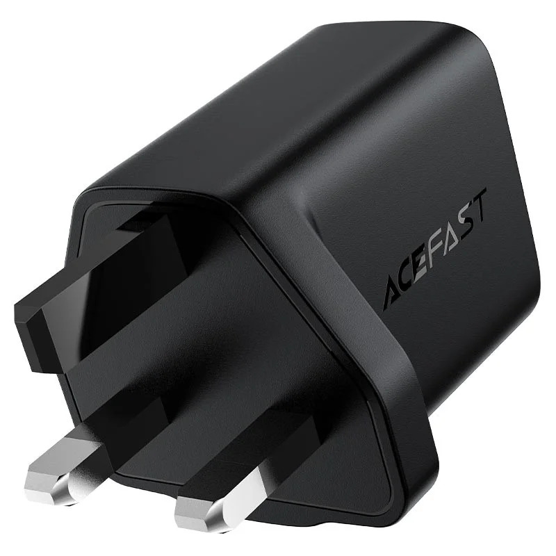 Φορτιστής Ταξιδίου Acefast A24 Fast Charging USB-C PD30W GaN Μαύρος με UK Plug Φορτιστής Ταξιδίου Acefast A24 Fast Charging USB-C PD30W GaN Μαύρος με UK Plug