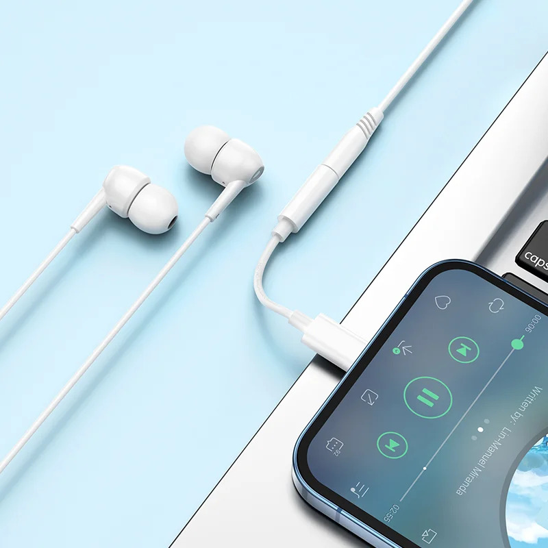 Αντάπτορας Hoco LS34 Lightning σε 3.5 Λευκό Original IC Συμβατό με όλες τις Lightning Συσκευές Αντάπτορας Hoco LS34 Lightning σε 3.5 Λευκό Original IC Συμβατό με όλες τις Lightning Συσκευές