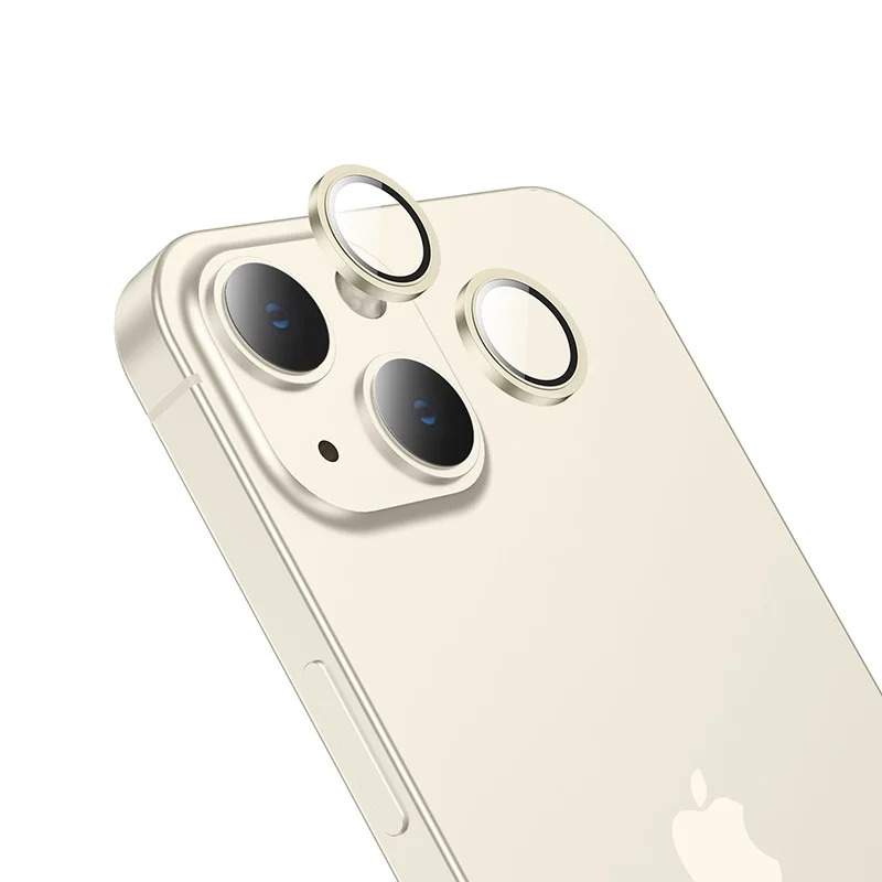 Προστασία Κάμερας Hoco 3D Metal V13 για Apple iPhone 15 / iPhone 15 Plus Light Yellow Προστασία Κάμερας Hoco 3D Metal V13 για Apple iPhone 15 / iPhone 15 Plus Light Yellow