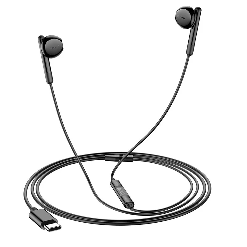 Hands Free Hoco M93 Earphones Stereo USB-C Συμβατά με Όλες τις Συσκευές USB-C Μαύρο 1.2m Hands Free Hoco M93 Earphones Stereo USB-C Συμβατά με Όλες τις Συσκευές USB-C Μαύρο 1.2m