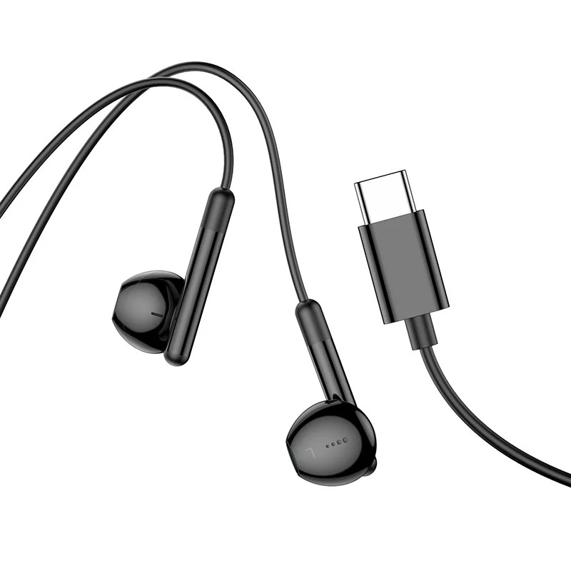Hands Free Hoco M93 Earphones Stereo USB-C Συμβατά με Όλες τις Συσκευές USB-C Μαύρο 1.2m Hands Free Hoco M93 Earphones Stereo USB-C Συμβατά με Όλες τις Συσκευές USB-C Μαύρο 1.2m
