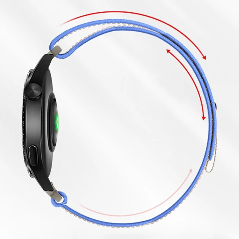 Watchband Hoco WH04 Belle Series από Nylon για Samsung Huawei Xiaomi Vivo OPPO κα 20mm Universal Μπλε-Γκρι Watchband Hoco WH04 Belle Series από Nylon για Samsung Huawei Xiaomi Vivo OPPO κα 20mm Universal Μπλε-Γκρι