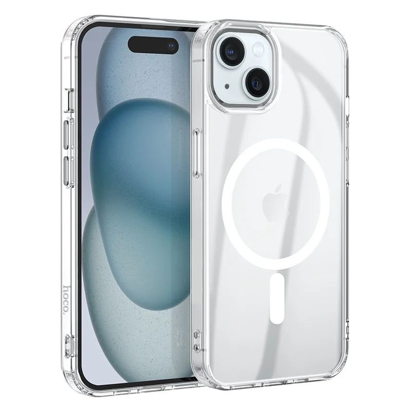 Θήκη Hoco Magnetic Series Airbag Anti-Fall Protective για Apple iPhone 15 Pro Διάφανη Θήκη Hoco Magnetic Series Airbag Anti-Fall Protective για Apple iPhone 15 Pro Διάφανη