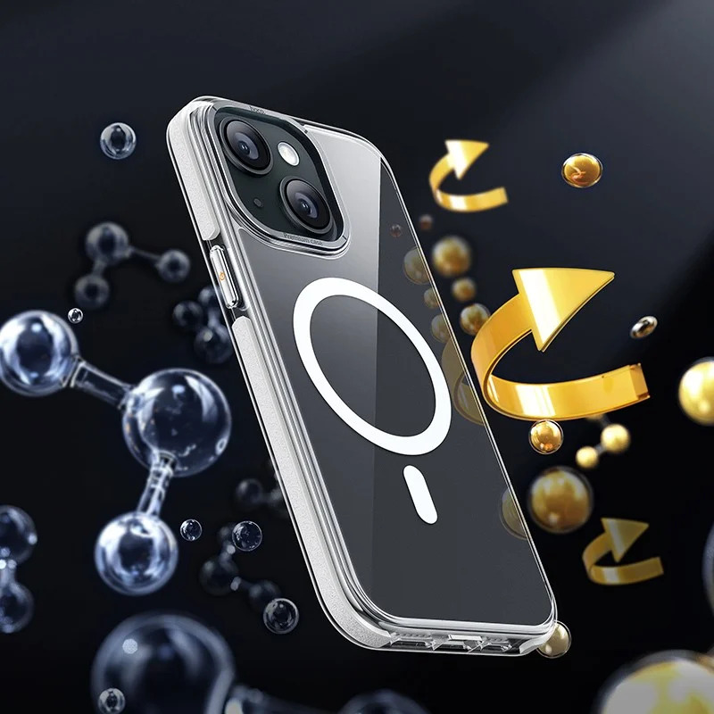 Θήκη Hoco Magnetic Premium Series Anti-Drop Magnetic Mag-charge για Apple iPhone 15 Διάφανη Γκρι Θήκη Hoco Magnetic Premium Series Anti-Drop Magnetic Mag-charge για Apple iPhone 15 Διάφανη Γκρι