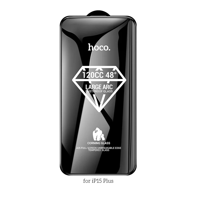 Tempered Glass Hoco Premium Series A35 120CC Large Arc Dustproof 0.4mm 2.5D Anti-Fall για Apple iPhone 15 Plus Tempered Glass Hoco Premium Series A35 120CC Large Arc Dustproof 0.4mm 2.5D Anti-Fall για Apple iPhone 15 Plus