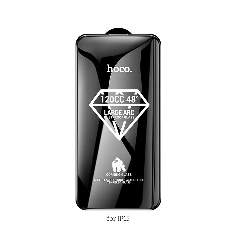 Tempered Glass Hoco Premium Series A35 120CC Large Arc Dustproof 0.4mm 2.5D Anti-Fall για Apple iPhone 15 Tempered Glass Hoco Premium Series A35 120CC Large Arc Dustproof 0.4mm 2.5D Anti-Fall για Apple iPhone 15