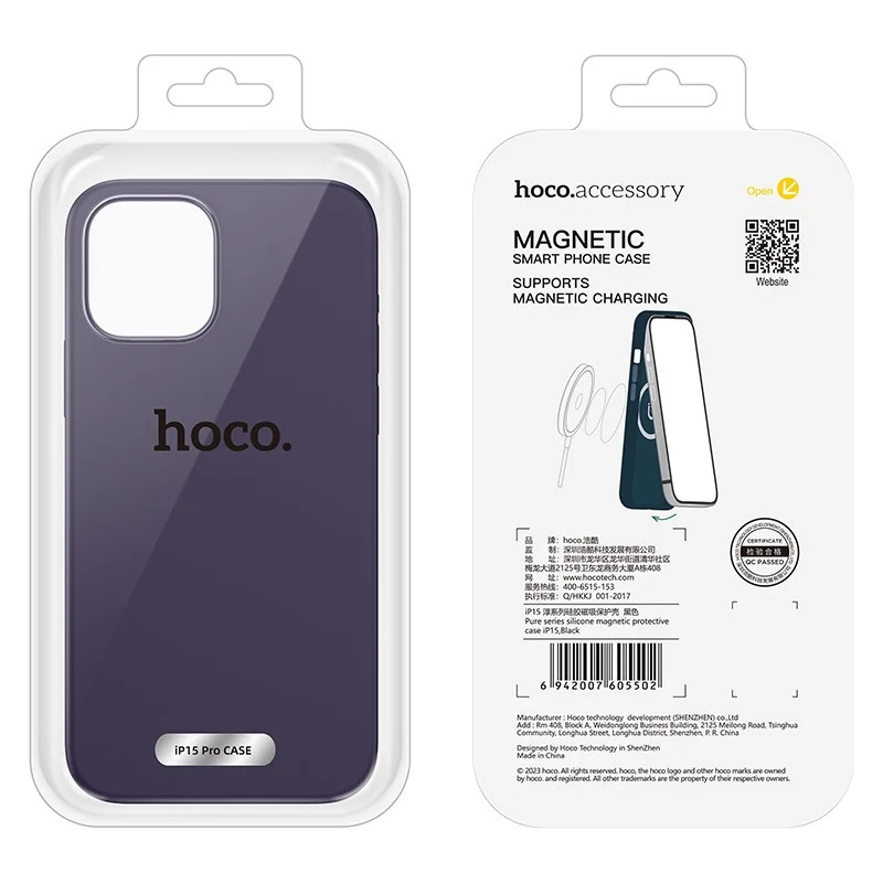 Θήκη Hoco Magnetic Series Liquid Silicone με MagSafe για Apple iPhone 15 Pro Μωβ Θήκη Hoco Magnetic Series Liquid Silicone με MagSafe για Apple iPhone 15 Pro Μωβ