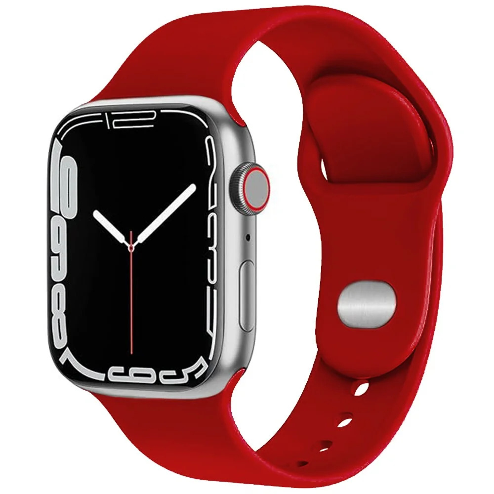 Watchband Noozy 38mm/40mm/41mm για Apple Watch 1/2/3/4/5/6/7/8/9/se/ultra 1/ultra 2 Κόκκινο Silicon Band Watchband Noozy 38mm/40mm/41mm για Apple Watch 1/2/3/4/5/6/7/8/9/se/ultra 1/ultra 2 Κόκκινο Silicon Band