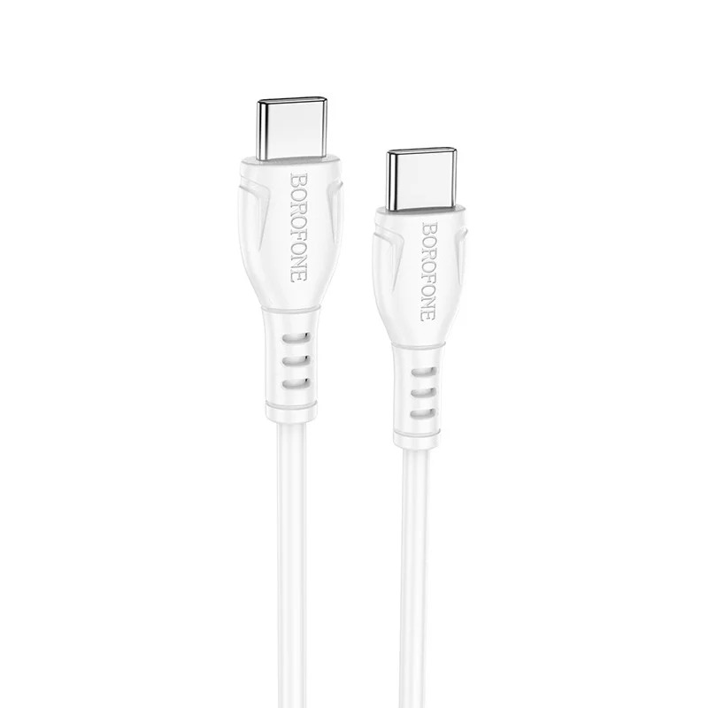 Καλώδιο Borofone BX51 Triumph USB-C σε USB-C 60W Λευκό 1m Καλώδιο Borofone BX51 Triumph USB-C σε USB-C 60W Λευκό 1m