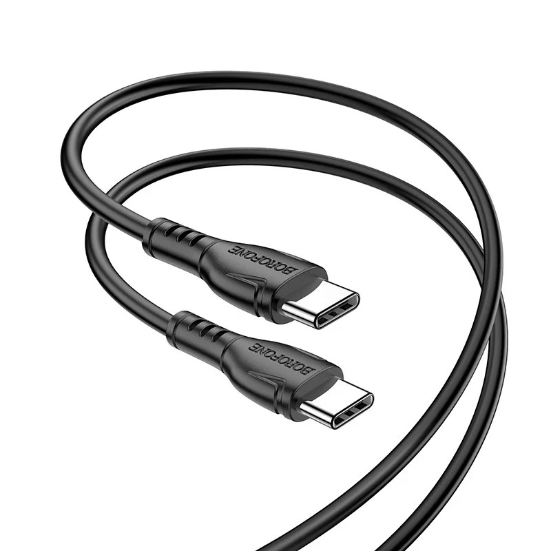 Καλώδιο Borofone BX51 Triumph USB-C σε USB-C 60W Μαύρο 1m Καλώδιο Borofone BX51 Triumph USB-C σε USB-C 60W Μαύρο 1m