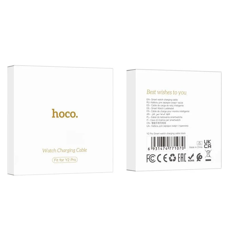Φορτιστής Hoco για Y2 Pro Smart watch 2 pin 5V/0.12A Μαύρο Απόσταση Μαγνητών: 1,4cm Απόσταση Επαφών: 0,8cm Φορτιστής Hoco για Y2 Pro Smart watch 2 pin 5V/0.12A Μαύρο Απόσταση Μαγνητών: 1,4cm Απόσταση Επαφών: 0,8cm