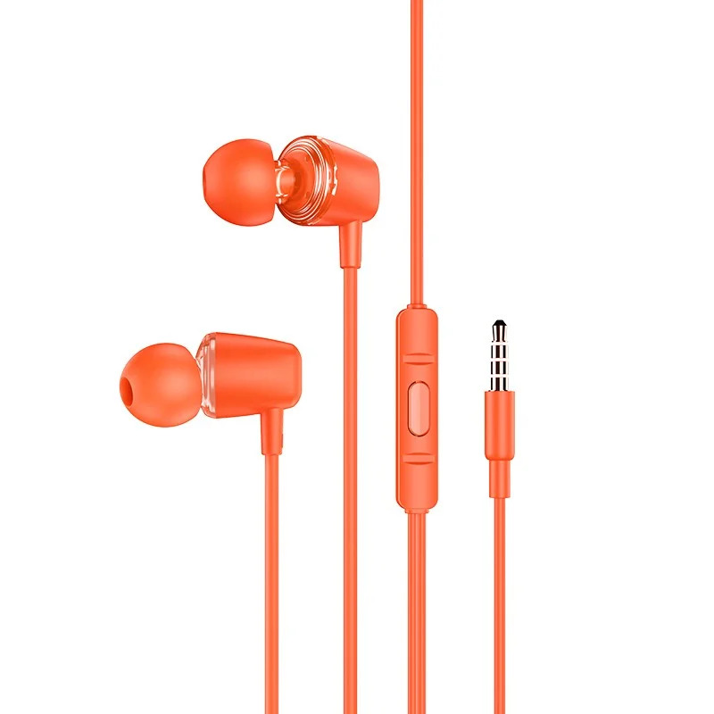 Hands Free Hoco M107 Discoverer Universal Earphones 3.5mm Πορτοκαλί 1.2m Hands Free Hoco M107 Discoverer Universal Earphones 3.5mm Πορτοκαλί 1.2m
