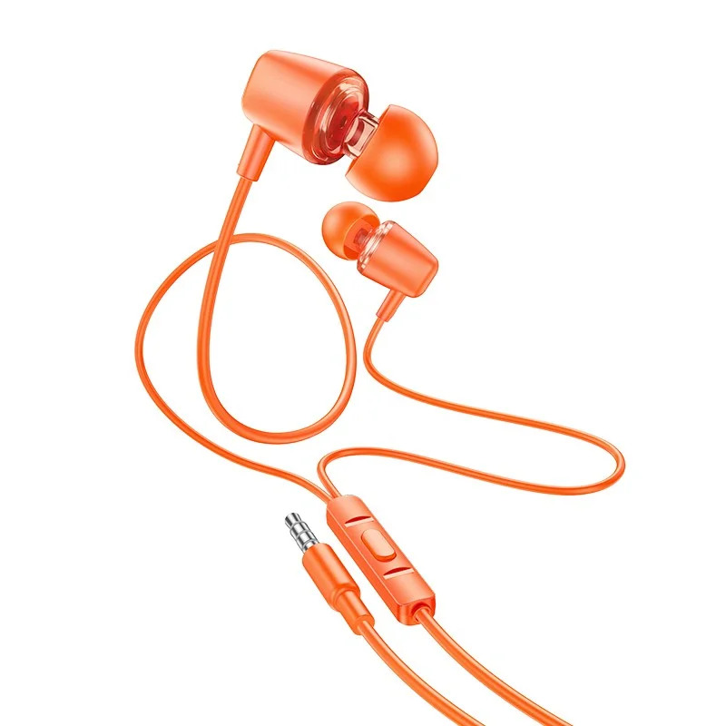 Hands Free Hoco M107 Discoverer Universal Earphones 3.5mm Πορτοκαλί 1.2m Hands Free Hoco M107 Discoverer Universal Earphones 3.5mm Πορτοκαλί 1.2m