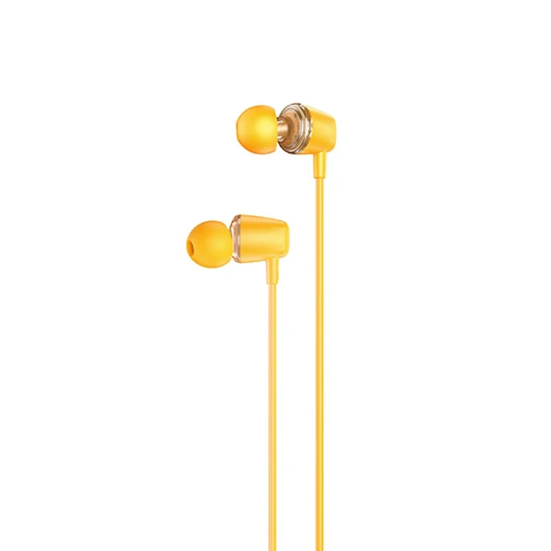 Hands Free Hoco M107 Discoverer Universal Earphones 3.5mm Κίτρινο 1.2m Hands Free Hoco M107 Discoverer Universal Earphones 3.5mm Κίτρινο 1.2m