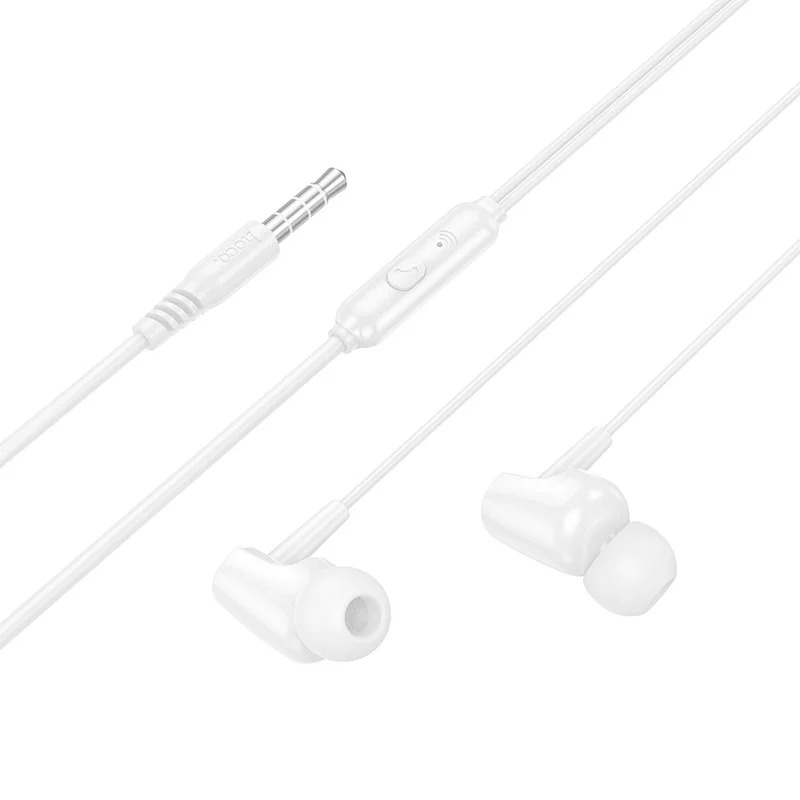 Hands Free Hoco M112 Story Universal Earphones Hi-Fi Stereo 3.5mm Λευκό 1.2m Hands Free Hoco M112 Story Universal Earphones Hi-Fi Stereo 3.5mm Λευκό 1.2m