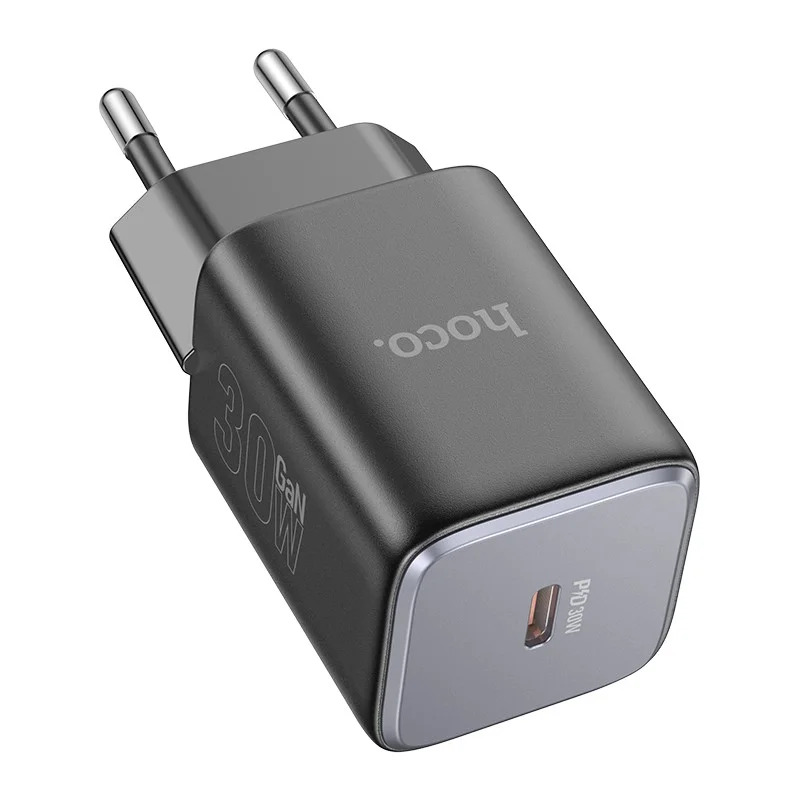 Φορτιστής Ταξιδίου Hoco N43 Vista με USB PD30W GaN Tech Small Size Μαύρος Φορτιστής Ταξιδίου Hoco N43 Vista με USB PD30W GaN Tech Small Size Μαύρος