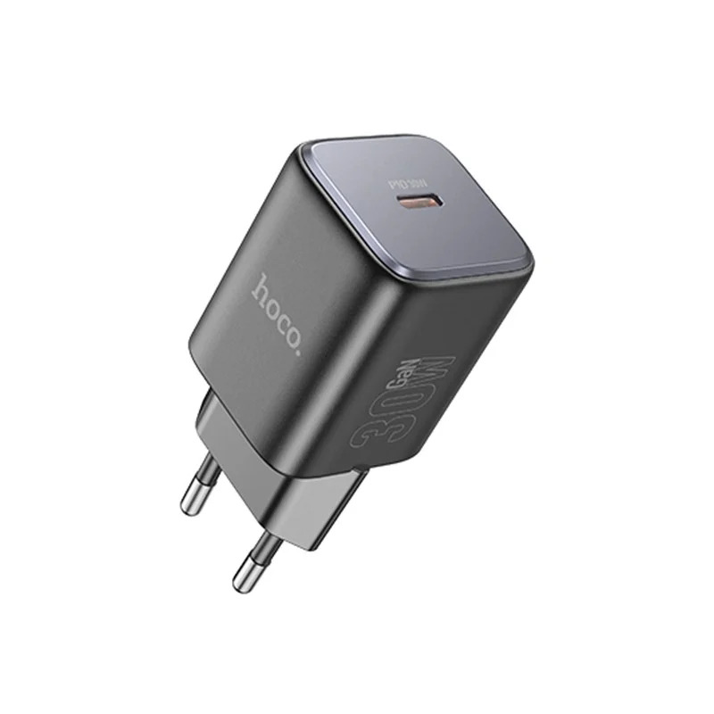Φορτιστής Ταξιδίου Hoco N43 Vista με USB PD30W GaN Tech Small Size Μαύρος Φορτιστής Ταξιδίου Hoco N43 Vista με USB PD30W GaN Tech Small Size Μαύρος