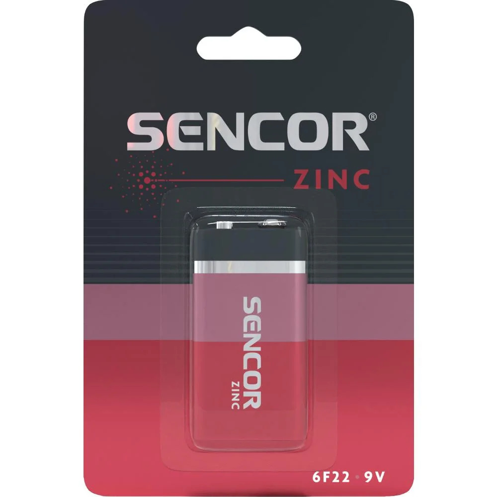 Μπαταρία Sencor SBA 6F22 Zinc-Carbon 9V Μπαταρία Sencor SBA 6F22 Zinc-Carbon 9V