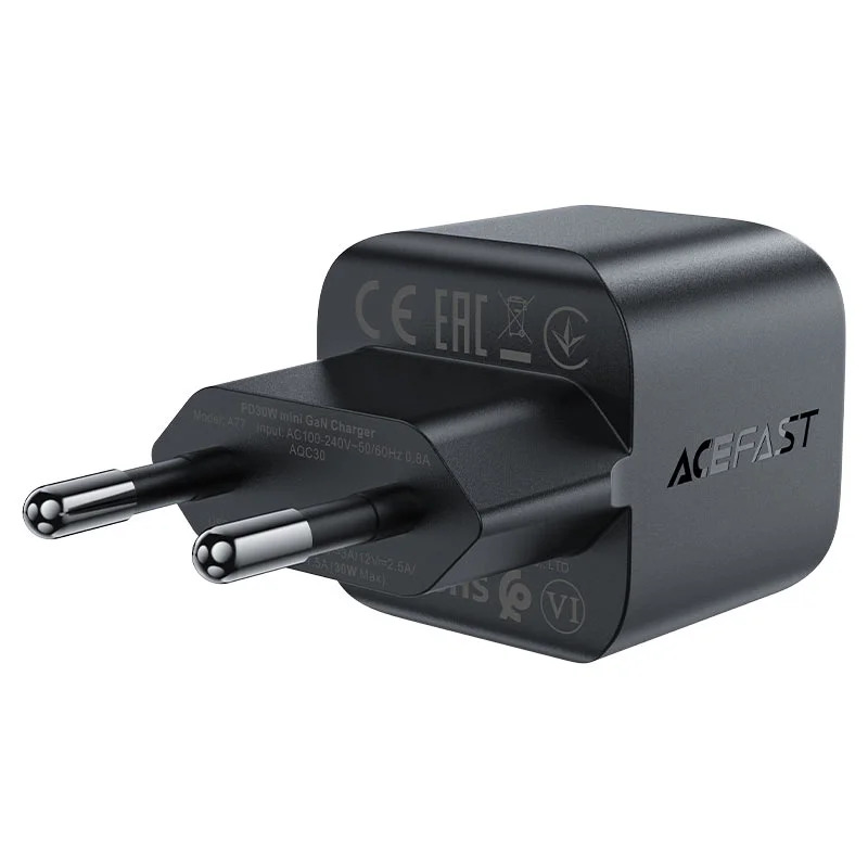Φορτιστής Ταξιδίου Acefast A77 Fast Charging USB-C Mini PD30W GaN Μαύρο Φορτιστής Ταξιδίου Acefast A77 Fast Charging USB-C Mini PD30W GaN Μαύρο