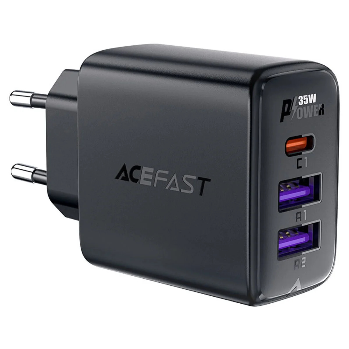Φορτιστής Ταξιδίου Acefast A57 Fast Charging με 1xUSB-C + 2xUSB-A PD35W GaN Μαύρο Φορτιστής Ταξιδίου Acefast A57 Fast Charging με 1xUSB-C + 2xUSB-A PD35W GaN Μαύρο