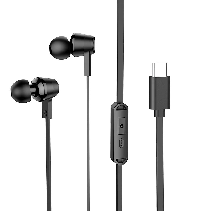 Hands Free Hoco M86 Oceanic Universal Earphones Deep Bass Stereo Συμβατά με Όλες τις Συσκευές USB-C Μαύρο 1.2m Hands Free Hoco M86 Oceanic Universal Earphones Deep Bass Stereo Συμβατά με Όλες τις Συσκευές USB-C Μαύρο 1.2m