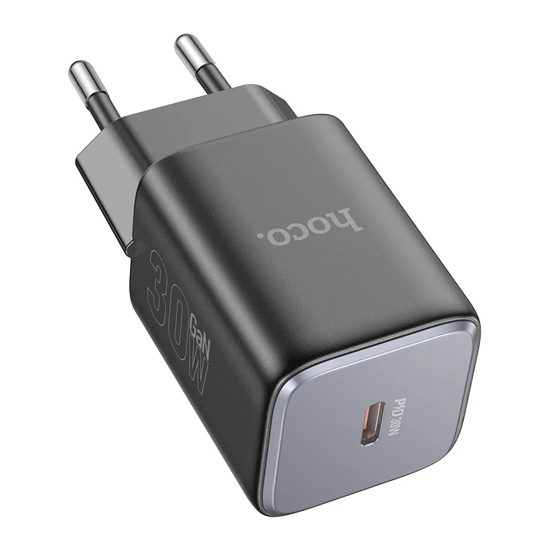 Φορτιστής Ταξιδίου Small Size Hoco N43 Vista με USB-C PD30W GaN Tech Λευκός Φορτιστής Ταξιδίου Small Size Hoco N43 Vista με USB-C PD30W GaN Tech Λευκός