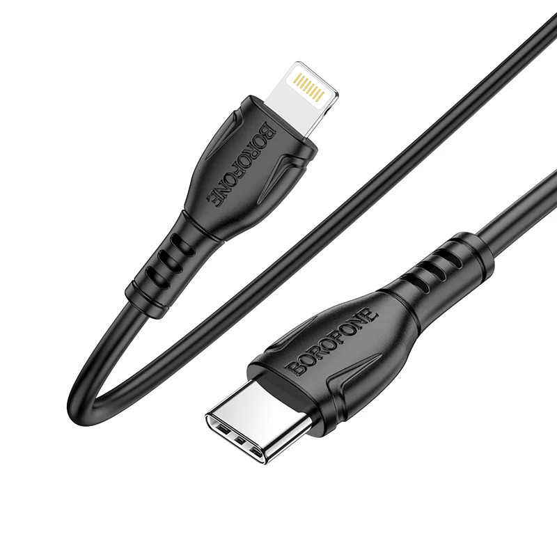 Καλώδιο Borofone BX51 Triumph USB-C σε Lightning 12W 2.4A Μαύρο 1m Καλώδιο Borofone BX51 Triumph USB-C σε Lightning 12W 2.4A Μαύρο 1m