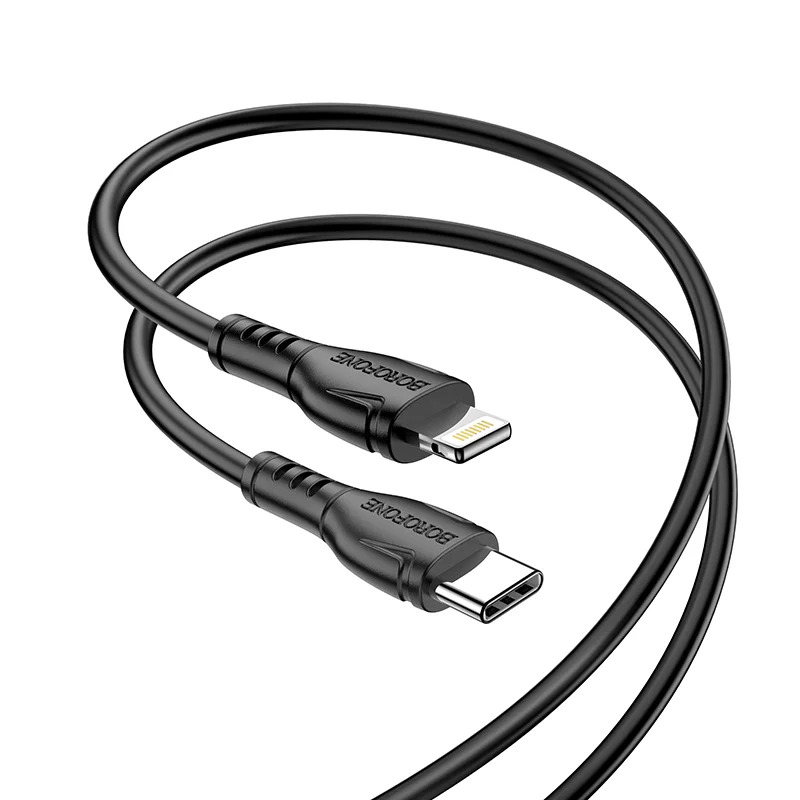 Καλώδιο Borofone BX51 Triumph USB-C σε Lightning 12W 2.4A Μαύρο 1m Καλώδιο Borofone BX51 Triumph USB-C σε Lightning 12W 2.4A Μαύρο 1m